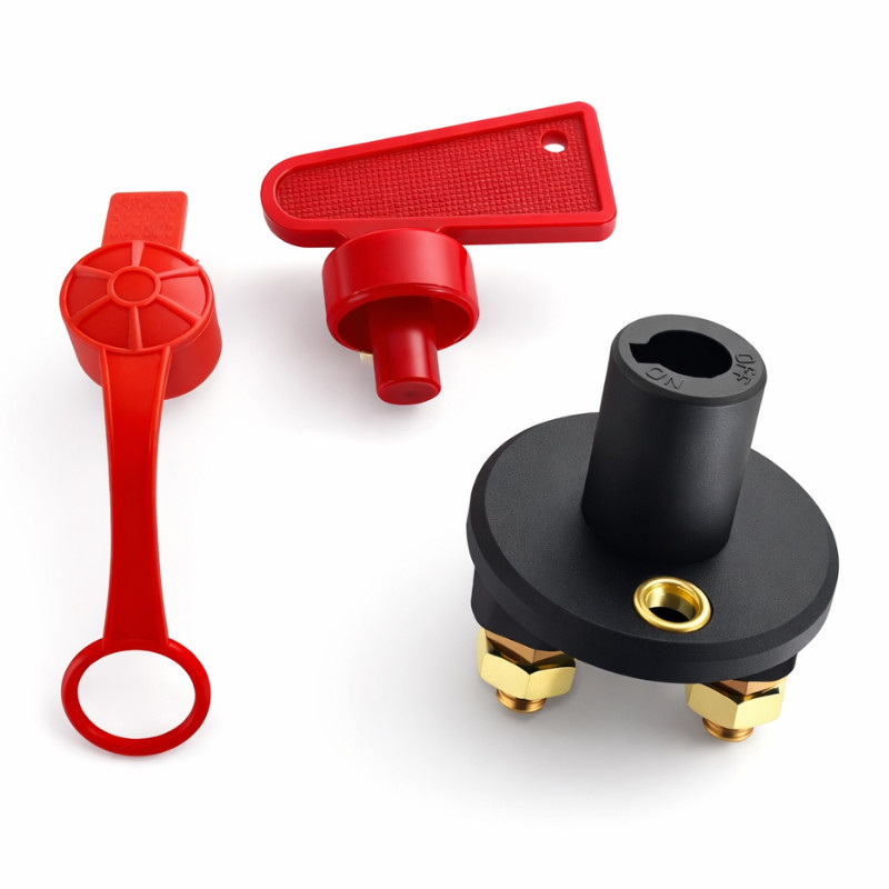 Obrazek produktu Rozłącznik akumulatora Solvian 12/24V 150A ON OFF M10 (SKU: 4083) importowany z CSV (SunTrack)