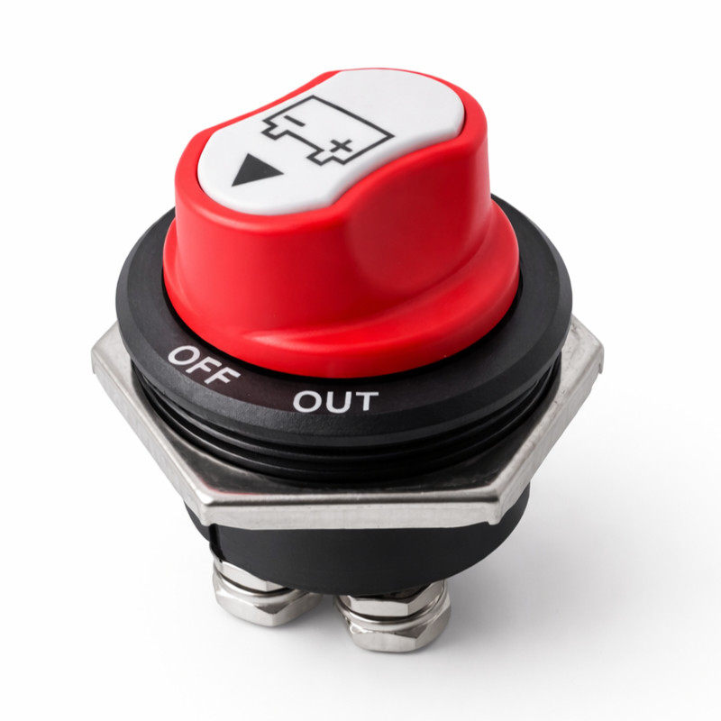 Obrazek produktu Rozłącznik akumulatora Solvian 12/32V 200A ON OFF (SKU: 4072) importowany z CSV (SunTrack)