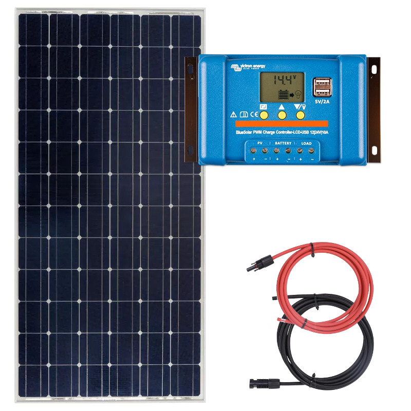Obrazek produktu Panel słoneczny 190W z regulatorem ładowania 10A (SKU: 327) importowany z CSV (SunTrack)