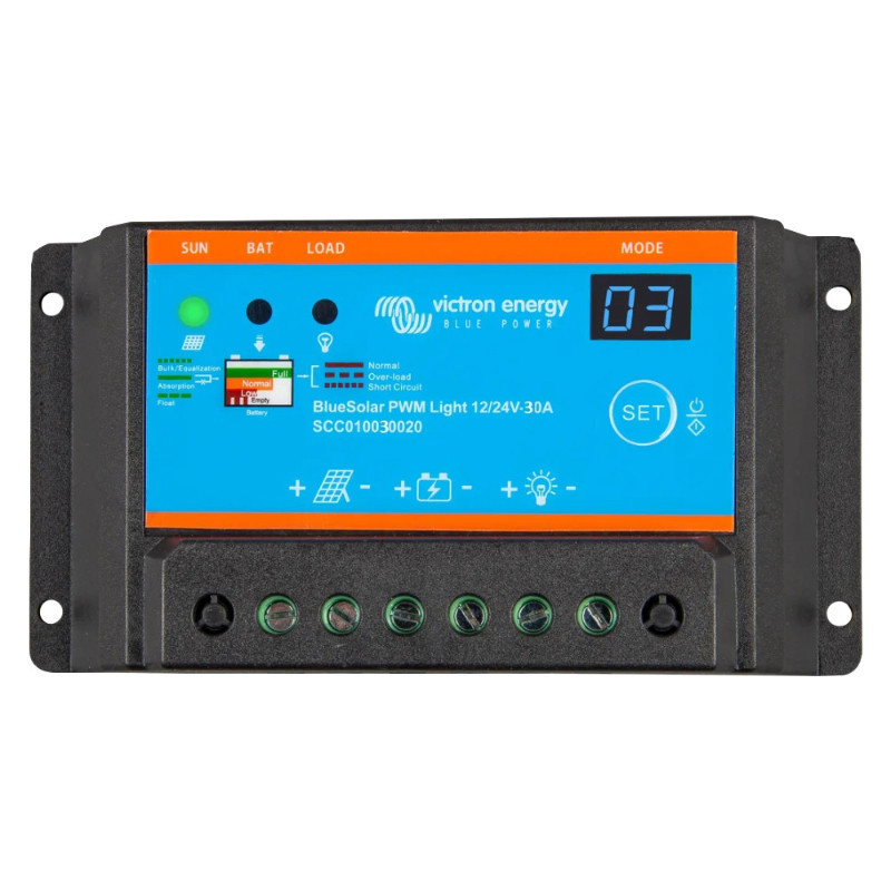 Obrazek produktu BlueSolar PWM Light 12/24V 30A (SKU: 3750) importowany z CSV (SunTrack)