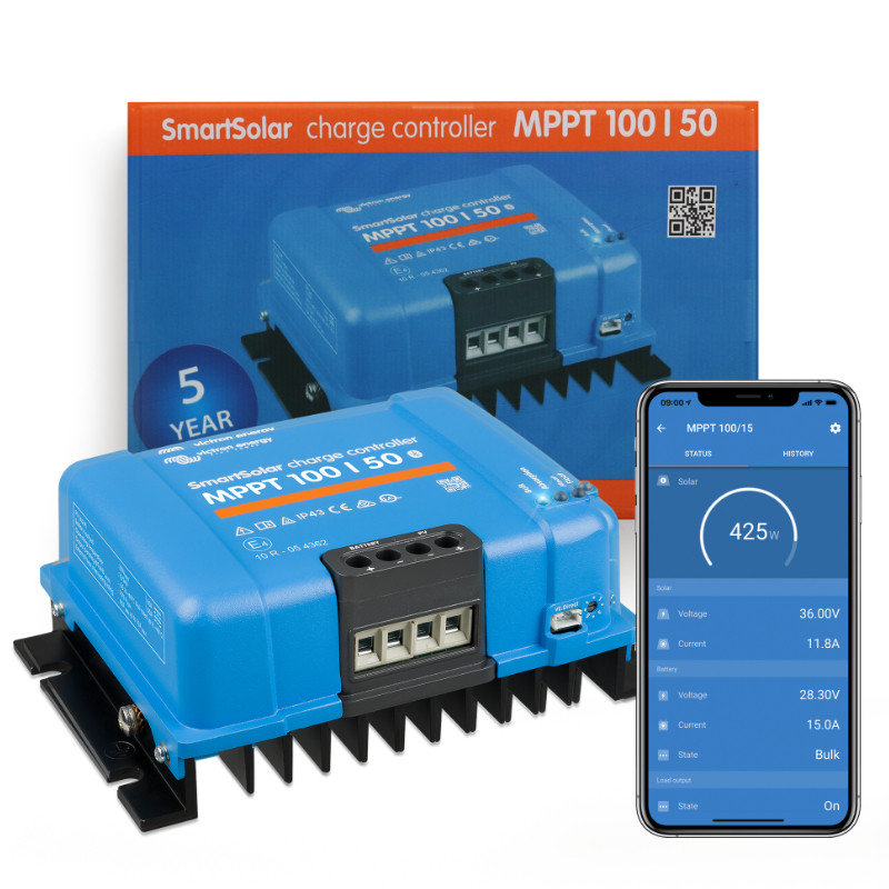Obrazek produktu SmartSolar MPPT 100/50 (SKU: 2461) importowany z CSV (SunTrack)