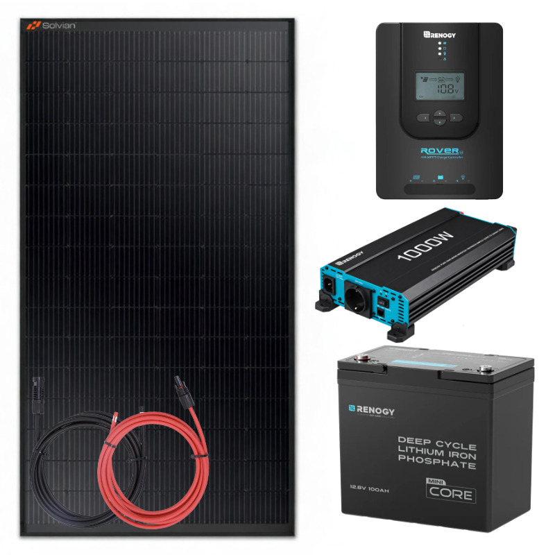 Obrazek produktu Zestaw solarny 455 W do kampera RENOGY 100Ah 1kW (SKU: 10542) importowany z CSV (SunTrack)