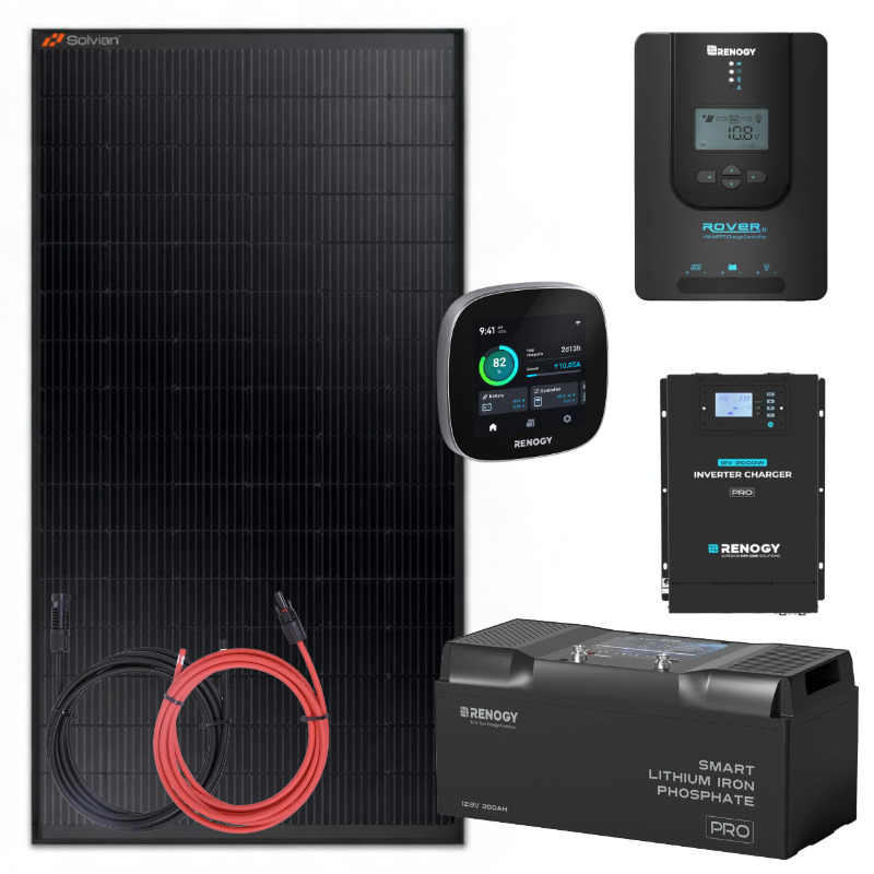 Obrazek produktu Zestaw solarny 455 W do kampera RENOGY 200Ah 2kW PRO (SKU: 10544) importowany z CSV (SunTrack)